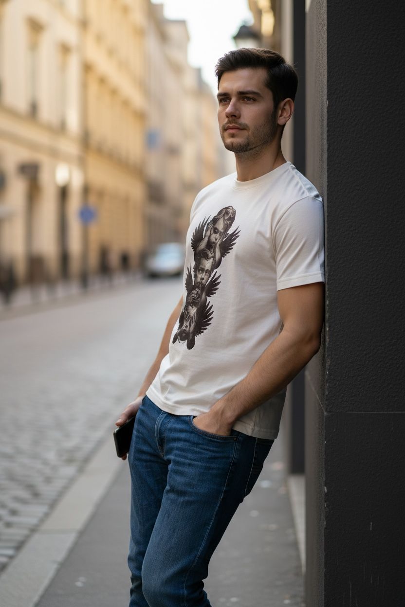 Hear No, Speak No, See No" Angelic Trio Graphic Tee