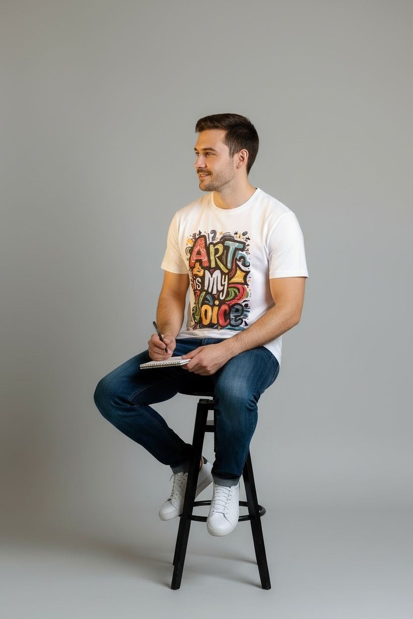 Men’s "Art is My Voice" Graphic Tee
