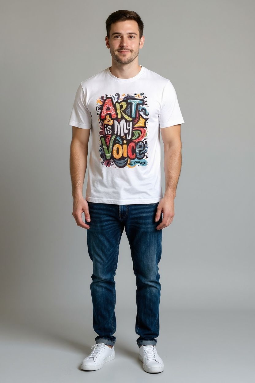 Men’s "Art is My Voice" Graphic Tee