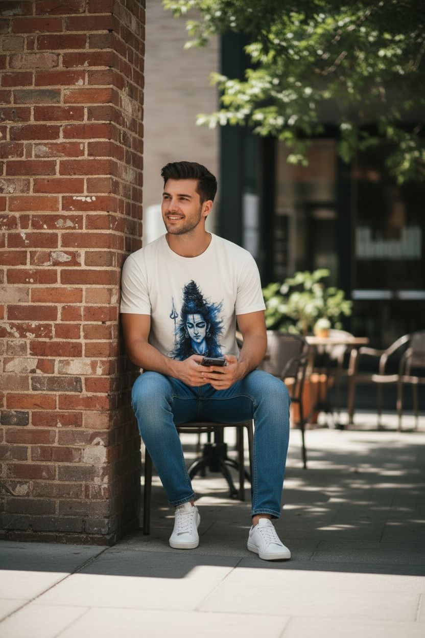 The "Divine Blue" Shiva Tee