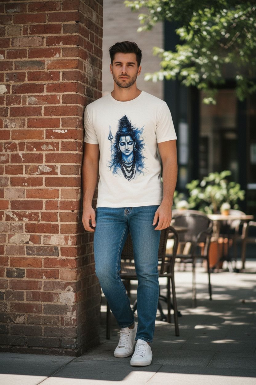 The "Divine Blue" Shiva Tee