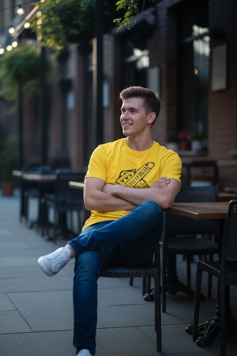 "Middle Finger" Sarcastic Graphic T-Shirt