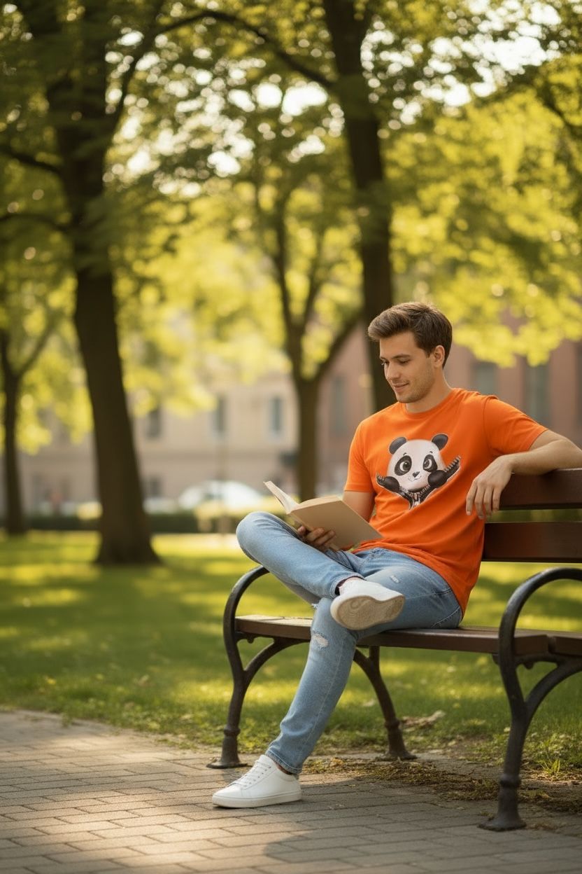 Peek-a-Boo Panda Graphic T-Shirt